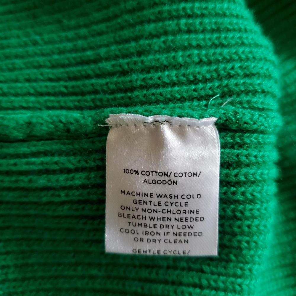 💲OLD🔖AT FACTORY Tie Back Knit Emerald Top - Picture 5 of 5